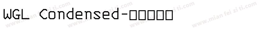 WGL Condensed字体转换